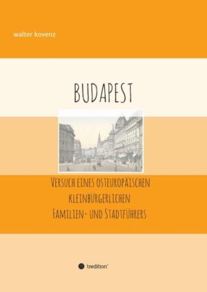 Das Buch zerfällt in drei Teile: Im ersten wird die Kindheit, Schul- und Jugendzeit des Erzählers in Budapest chronologisch dargestellt. Dies ist der „nachmythische“ Teil, da darin der Ich-Erzähler unmittelbar Erlebtes von der Kindheit bis zur Umsiedlung in die Bundesrepublik Deutschland verarbeitet. Der dritte Teil dagegen enthält die interessanten Familiengeschichten des Erzählers väterlicher- bzw. mütterlicherseits. Dieser Abschnitt der Schrift hat die Überschrift „Mythischer Teil“ erhalten, da er eben nicht selbst erlebte, sondern innerhalb der Familie überlieferte, also von ihrer „historischen“ Wahrheit her nicht mehr überprüfbare oder nicht mehr überprüft wollende Geschichten enthält - nach eigenem Bekunden will der Erzähler nicht als möglicherweise irrender Chronist, sondern allenfalls als Erzähler beurteilt werden. Schließlich dient der mittlere Teil gleichsam als "Scharnier" zwischen den beiden anderen: Dieser enthält ein alphabetisch geordnetes Verzeichnis, ein Lexikon aller Budapester Objekte und Sehenswürdigkeiten, die im Leben des Erzählers eine besondere Rolle gespielt haben, zu denen er heute noch gewissermaßen „wechselseitige Liebesbeziehungen“ unterhält. Ferner werden auch Bereiche grundsätzlicher Natur wie die Fragen nach der sprachlichen und religiösen Identität bzw. der Beziehung zur Musik angerissen. So ist das Ganze auch gedacht als eine sehr persönlich gefärbte "Liebeserklärung" an die herrliche Stadt an der Donau, in welcher der Erzähler aufgewachsen ist. Gleichzeitig beinhalten die Erzählungen auch die privaten Wahrnehmungen derRealität im "Gulasch-Kommunismus" der 1950- bis 1970-er Jahre wie auch die Darstellung der Situation einer deutschstämmigen bürgerlichen Familie in Budapest im Zeitabschnitt von etwa 1890 bis 1970. Die drei inhaltlichen Abschnitte enthalten mehrere Privatfotos des Verfassers, seiner Angehörigen und des Schauplatzes.