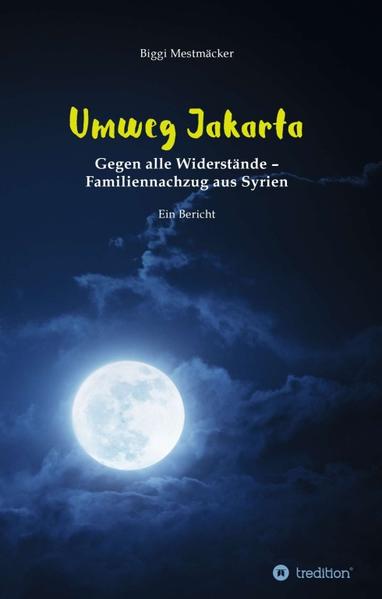 'Umweg Jakarta' ist ein authentischer Bericht über die nervenaufreibende Organisation einer Familienzusammenführung. Gegen alle Widerstände ist es der Autorin gelungen, eine Frau und ihren 10jährigen Sohn von Damaskus in Syrien über Jakarta in Indonesien nach Deutschland zu bringen. Gleichzeitig erfährt der Leser einiges über das Leben und Leiden eines syrischen Familienvaters in seinem ersten Jahr in Deutschland, wohin er aus dem Krieg in seiner Heimat geflohen war, um seiner Familie eine Zukunft zu schaffen. Am Ende der Geschichte bleiben eine Frage - warum macht es Deutschland den nachzugsberechtigten Familien so schwer, ein Visum zu erhalten? - und eine Erkenntnis: Ohne Hilfe sind die Neuankömmlinge hilflos und Integration ist ohne Unterstützung von uns Deutschen nicht möglich. Wir müssen aufeinander zugehen, wenn es gelingen soll. Wie ein Symbol für diese Erkenntnis steht die Tatsache, dass 'Umweg Jakarta' in einer zweisprachigen Version (dt./arab.) erhältlich ist. Zwei Sprachen, wie sie unterschiedlicher nicht sein könnten - nach 140, bzw. 116 Seiten begegnen sie einander. Ein Buch, das von vorne und hinten beginnt. Eine Geschichte, die aus zwei Familien eine gemacht hat.