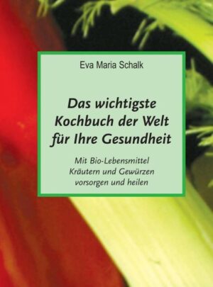 Ratschläge für eine gesunde, schmackhafte, einfache und giftfreie Kochkultur, bei der Sie Zeit, Geld und Energie sparen. Diese Esskultur ist gleichzeitig Ihre Naturapotheke. Sie besteht aus Bio-Lebensmitteln, Kräutern, Gewürzen und Wasser. Eine Ernährung, die mit Heilmitteln für Ihre Gesundheit sorgt und vielen Krankheiten wie Demenz, Krebs, Arterienverkalkung und Gelenksproblemen entgegenwirken kann. Das Buch beinhaltet ebenso Ratschläge zum Abnehmen und lässt Sie aktiv bis ins hohe Alter wandern.