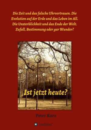 Was ist die Zeit? Hört sie irgendwann einfach auf? Können wir in der Zeit reisen von Punkt zu Punkt, so wie wir uns auch im Raum bewegen? Ein paar Jahrzehnte leben kann das alles gewesen sein? Religion mit ihrem Glauben an eine Seele legt den Gedanken an Unsterblichkeit nahe. Doch nicht nur Gläubige träumen davon. Wieso gibt es überhaupt Leben, und wer ist der Baumeister ein höheres Wesen? Oder hat sich das Leben selbst gemacht? Leben muss es nicht nur auf der Erde geben. Aber könnten wir überhaupt mit einer anderen Zivilisation in Kontakt treten? Und was würde passieren, wenn es dazu käme? In ein paar Milliarden Jahren verdampft der blaue Planet in der sich aufblähenden Sonne. Welche Fluchtwege gibt es für die künftigen Bewohner der Erde? Ist alles vorherbestimmt oder ist der pure Zufall oder gar Übernatürliches die treibende Kraft? Fragen, auf die die Religion, aber auch Esoteriker ihre unverrückbaren Antworten haben. Doch Naturwissenschaft, Philosophie und Literatur liefern nachdenklichere und viel spannendere Ansätze. Faszinierende Ideen, über die jeder spätestens dann ins Grübeln kommt, wenn er in einer sternenklaren Nacht nicht einfach nur nach oben, sondern damit auch in die Milliarden Jahre zurückliegende Vergangenheit blickt. Und staunt. Und fragt…