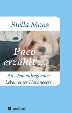 Paco, ein zu groß geratener Havaneser, entdeckt die Welt! Das etwas andere Hundebuch - für Kinder die sich einen Hund als Spielgefährten wünschen, für deren Eltern um sie zum Nachdenken anzuregen und für Junggebliebene, die einfach mal Abschalten möchten. Ein Buch, aus der Sicht eines kleinen Hundes betrachtet - der so viel gibt an Liebe, Treue und Vertrauen … und in dessen Blick geschrieben steht: Du allein bist meine ganze Welt - Du bist alles für mich! Geschichten von Liebe und Vertrauen - zum Lachen komisch und zum Weinen schön!