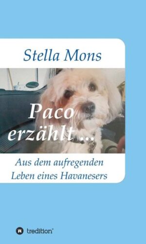 Paco, ein zu groß geratener Havaneser, entdeckt die Welt! Das etwas andere Hundebuch - für Kinder die sich einen Hund als Spielgefährten wünschen, für deren Eltern um sie zum Nachdenken anzuregen und für Junggebliebene, die einfach mal Abschalten möchten. Ein Buch, aus der Sicht eines kleinen Hundes betrachtet - der so viel gibt an Liebe, Treue und Vertrauen … und in dessen Blick geschrieben steht: Du allein bist meine ganze Welt - Du bist alles für mich! Geschichten von Liebe und Vertrauen - zum Lachen komisch und zum Weinen schön!