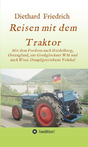 Kurz vor seiner Pensionierung 2002 kauft sich der 79jährige Arzt einen englischen Fordson Traktor, lässt ihn restaurieren und geht damit auf ein- bis zweiwöchige Reisen von Zeven, Landkreis Rotenburg/Wümme, an der Weser, Fulda, dem Neckar entlang bis Heidelberg und Sinsheim zur Traktorama. In den zwei Folgejahren geht es mit der Fähre von Cuxhaven nach Harwich und weiter in Ostengland bis zur Steam-tractor-fair in Strumpshaw bei Norwich, an der er aktiv teilnimmt. Nachdem die BBC von ihm berichtet, kennt ihn jeder in jedem Pub. Während der Reise besucht er hoch interessante Museen, historische Bauwerke und Kirchen, deren Eindrücke er teils ausführlich beschreibt. Aber auch besondere Erlebnisse, wie die mehrfache Überquerung einer Autobahn mit dem Traktor werden geschildert. In den zwei folgenden Jahren beteiligt er sich an der internationalen Großglockner Traktoren WM. Nich nur die Teilnahme, sondern auch die Erlebnisse und Eindrücke auf der Hin-und Rückfahrt werden beschrieben. Bei seiner letzten Fahrt geht es von Salzburg aus über Passau, mit einem Abstecher nach Waldkirchen im Bayerischen Wald über Linz, Melk, Krems, Klosterneuburg bis zum Stephansdom von Wien, mit Erlaubnis der Polizei immer den Fiakern nach. Bei allen Fahrten interessiert sich der Traktorfahrer und Autor für die kulturellen Besonderheiten während der Reise, die auch beschrieben werden ebenso viele seiner Gedanken bei der langsamen Reise in Tempo eines Traktor-Oldtimers. Im Anhang beschreibt er die schon fortschrittliche Entwicklung dampfgetriebener Pkw und Lkw und zusammenfassend die Geschichte der Fordson Traktoren.