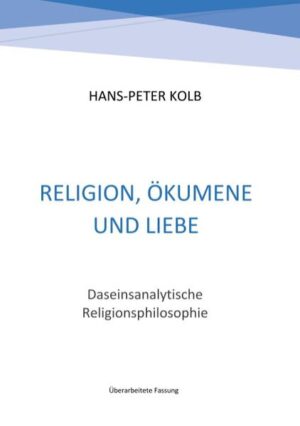 Nach der Entwicklung meiner Daseinsanalyse in "Dasein, um zu lieben", "Rhythmus, Intuition und Liebe" und "Liebe, Macht und Sexualität" habe ich diese nun auf den Bereich der Religionsphilosophie und -geschichte angewandt. Neben den drei abrahamischen Religionen (Judentum, Christentum und Islam), die für unseren Kulturkreis besonders wichtig sind, befasse ich mich auch mit den mystischen Religionen des Hinduismus und Buddhismus, sowie mit den chinesischen Religionen des Konfuzianismus, des chinesischen Buddhismus und des Taoismus, die als Weisheitsreligionen bezeichnet werden. Dabei ist mir insbesondere der Aspekt des ökumenischen Dialogs wichtig, weil dieser einen großen Einfluss auf die Politik und den Weltfrieden hat (vergleiche auch die in der Literaturliste aufgeführten Bücher von Hans Küng).