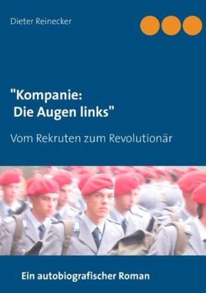 "Die Augen links" ist ein autobiografischer Roman, der im Wesentlichen auf reale Vorkommnisse fußt. Der Autor kann dabei nicht nur auf seine Erinnerung zurückgreifen, sondern auch auf entsprechendes Material aus seiner Sammlung. Der Autor beschreibt schonungslos seine privaten Erfahrungen u.a. während der Grundausbildung im Sommer 1973. Er verweigert, fällt durch und schließt sich heimlich dem Arbeitskreis demokratischer Soldaten an. Als Vertrauensmann genießt er besonderes Ansehen und setzt sich für seine Kameraden ein. Außerdem veröffentlicht sein Arbeitskreis Missstände in der Armee. Kurz vor Beendigung der Wehrpflichtzeit setzt er zusammen mit insgesamt 70 Rekruten seinen Namen unter die provokante Studie Soldat 74, die mehr demokratische Rechte für Soldaten fordert, worauf alle 70 Unterzeichner inhaftiert und verurteilt werden. Der damalige demokratische Widerstand hat an Aktualität nichts eingebüßt.