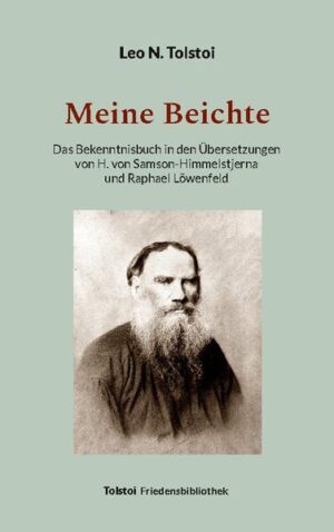 Die Reihe A der Tolstoi-Friedensbibliothek erschließt in chronologischer Folge alle größeren Einzelwerke aus dem religionsphilosophischen, theologischen und gesellschaftskritischen Schriftenkreis Leo N. Tolstois. In diesem ersten Band ediert Ingrid von Heiseler zwei Übersetzungen der 1879-1882 entstandenen "Beichte" (Hermann von Samson-Himmelstjerna 1886, Raphael Löwenfeld 1901). Beigaben aus der von Pavel Birjukov bearbeiteten Dokumentation "Tolstois Biographie und Memoiren" (1909) erhellen den Hintergrund der "Bekenntnisse": "Ich lebte auf meinem Gute und vertrank, verspielte und verschlemmte, was die Bauern erarbeitet hatten