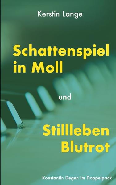 Zwei Kriminalromane in einem Band mit dem Journalisten Konstantin Degen. In Schattenspiel in Moll wird ein berühmter Pianist ermordet, bevor er dem Journalisten Konstantin Degen ein Interview geben kann. Als ein weiterer Mord passiert, ist sich Degen sicher, dass die Gründe in der Vergangenheit liegen. In Stillleben Blutrot tauchen verschollene Gemälde eines verstorbenen Künstlers auf. Unschön, dass eine Frauenleiche aufgefunden wird, die wie ein Motiv des Malers aussieht. Degen kommt einer Betrügerei auf die Schliche, die weitaus weiter reicht, als er dachte.