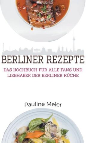 Die Berliner lieben es bodenständig und schlicht. Die Hausmannskost muss schmecken und satt machen. Geprägt ist die Berliner Küche von den Kochtraditionen aus Schlesien, Ostpreußen, Böhmen, Pommern, Mecklenburg und den Hugenotten aus Frankreich. Zu den typischen Zutaten gehören Gemüsesorten wie Kohl, Erbsen, Rüben, Gurken und Kartoffeln und natürlich auch Fleisch und Fisch, hier bevorzugt Schweinefleisch und Aal. In diesem Buch finden Sie tolle Rezepte zu typischen Berliner Gerichten wie z.B. Königsberger Klopse, Erbsensuppe, Currywurst, Falscher Hase u.v.m. Natürlich auch ein Rezept vom berühmtesten Gebäck, bekannt als "Berliner", darf nicht fehlen. Viel Spaß beim Nachkochen und Ausprobieren.