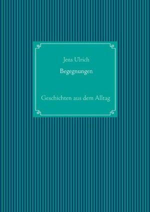 Dieses Buch hat Begegnungen zwischen Menschen und auch von Menschen mit Tieren zum Inhalt. Es handelt sich um zufällige Begegnungen, wie sie aber täglich passieren. Sie sind zum Teil frei erfunden, zum Teil aus Beobachtungen entstanden. Auf jeden Fall haben sie keinen Bezug auf lebende oder tote Personen.