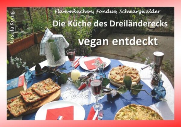 Die Küche des Dreiländerecks um das Rheinknie ist bekannt für traditionelle Klassiker wie "Nüsslesalat mit Kracherle", "Flammekueche", Gugelhupf oder Schwarzwälder Kirschtorte. Die meist rustikalen und herzhaften Gerichte aus Baden, dem Elsass und der Schweiz sind, wie die Region auch, eine Entdeckungsreise wert. Denn das Dreiländereck gilt als eine der schönsten Gegenden Europas und bietet eine Vielfalt an Eindrücken zwischen ländlichem Charme, Basels gemütlichem Grossstadtflair und dynamischer Wirtschaftsregion. Viele der typischen Gerichte des Dreilands lassen sich mit einfachen Mitteln auch vegan, also rein pflanzlich, herstellen. Das gilt sogar für die schweizer Klassiker Fondue und Raclette. Mit etwas Experimentierfreude und Offenheit für neue Gaumengenüsse zeigt sich die vegane Küche des Dreiländercks leicht verändert und bleibt doch ihrer klassischen Linie treu. Das passt gut zum Dreiland, das ein Beispiel dafür ist, Tradition zu bewahren und doch im 21. Jahrhundert angekommen zu sein. "Wir wollen auf Erden glücklich sein": Dieses Motto der calvinistischen Bewegung im Elsass, zur Zeit der Industriealisierung, ist wie gemacht für die Kombination vegan und Küche des Dreiländerecks. Bleibt nur zu wünschen: Gutes Gelingen beim Ausprobieren der 30 Gerichte und natürlich "A Guede", "E Gueter" und "En Guete" oder "Bon appetit"!