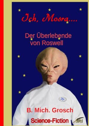 In dem Science- Fiction- Roman ‚ICH, MOSRA‘ wird aus Sicht des ‚Außerirdischen‘ Mosra die Geschichte des Absturzes zu Roswell sowie die Vorgeschichte zu diesem Ereignis erzählt. Der Leser erfährt, wie und warum es dazu kam, dass die Menschheit der Erde sich selbst auslöschte und wie es einigen Überlebenden der ‚Eliten‘ nicht rechtzeitig gelang, ein längst sich im Bau befindliches Raumschiff fertigzustellen, um damit zu fliehen und den Rest der Menschheit untergehen zu lassen. Unvernunft und Schäbigkeit moderner Politik werden in diesem abenteuerlichen Roman ebenso beleuchtet, als mögliche Szenarien der menschlichen Zukunft beziehungsweise der Nachkommen der Menschen. Es geht hier nicht um blutrünstige ‚Sternen- Kriege‘, sondern um Möglichkeiten und Wenn‘s und Aber‘s der Zukunft der Menschheit.