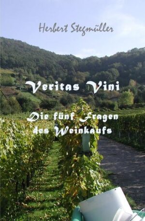 Herbert Stegmüller, Spross einer Familie die lange selbst Wein produzierte, erläutert dem versierten Laien, aber auch dem Anfänger, worauf es beim Weinkauf ankommt. Dabei gibt er dem geneigten Leser ein paar Hilfestellungen sowie einem Detektiv gleich, Ratschläge zum Weinkauf anhand der fünf W-‐Fragen: Wer, Wo, Wie, Was und Warum. Wie in seinem Erstlingswerk, dem "Trompeter aus Kurpfalz", hält er auch in diesem Ratgeber an der bereits in der Pop-Szene etablierten Hinwendung zur Pfälzer Mundart fest. Die durchgehende Bebilderung des Ratgebers unterstreicht die Ratschläge. Hilfreich für den Anfänger sind auch die informativen Einschübe zu Erläuterungen von Grundlagen.