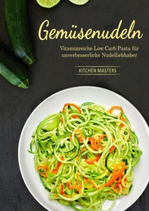 Gemüsenudeln - Der neue Trend um Zoodles und Moodles Feine Gemüsenudeln mit dem Spiralschneider, aber auch ohne sind der neue Megatrend auf unserem Teller. Leckeres buntes Essen kombiniert mit gesunden Lebensmitteln, da essen sogar Kinder gern das Gemüse. Klingt wie die eierlegende Wollmilchsau oder? Und tatsächlich hat der starke Trend hierzulande seine Berechtigung und findet daher immer mehr Einzug in unsere heimischen Küchen. Das Problem ist nur, dass die Variationen und Rezepte schnell aufhören. Du schneidest aus Zucchini und Möhren Nudeln und was dann? War es das? Es bleibt doch Gemüse und du stellst dir Fragen wie: - Was muss ich tun, damit es nicht mehr nach purem Gemüse schmeckt? - Welche Variationen sind sinnvoll und lecker? - Kann man Gemüsenudeln nicht trotzdem mit normalen Nudeln kombinieren? - Ist das alles auch auf die vegane Ernährungsweise anwendbar? - Wie integriere ich die Gemüsenudeln in meinen Alltag? In diesem Buch der Kunst der Gemüsenudeln bekommst du die Antwort! Low Carb Gemüsenudeln können noch mehr Gemüsenudeln sind nicht nur gesund, sie können auch das, was normale Nudeln nicht können. Nämlich low carb. Und nicht nur das, Gemüsenudeln sind zusätzlich noch 100% vegan und können somit eine gute Alternative oder Ergänzung für die klassische vegane Ernährungsweise sein. Gemüsenudeln vegan hat nochmal seine ganz eigenen Reize und Vorteile, die es zu erkunden gilt. Optimalerweise besitzt du einen Spiralschneider für Gemüse um die Rezepte aus diesem Buch schnell zubereiten zu können. Es ist aber kein Muss! Um zu testen ob Gemüsenudeln überhaupt etwas für dich sind, kannst du sie auch mit einem Messer zubereiten. Du hast also keine versteckten Extrakosten. Sagen dir die Gemüsenudel Rezepte zu, solltest du dir aber später unbedingt einen Spiralschneider zulegen. Teste den neuen Trend und entdecke die Vielfalt der Gemüsenudeln!