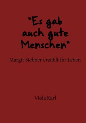 Margit Siebner erzählt ihr Leben eindrucksvoll, reflektiert, mit viel Humor und Weisheit. 1928 als Tochter eines jüdischen Buchhändlers in Berlin geboren, erlebte sie eine unbeschwerte frühe Kindheit. Doch dann musste ihr Vater nach Shanghai emigrieren und sie musste sich verstecken. Sie überlebte den Krieg im Versteck, wurde Bibliothekarin und Psychologin und war mit dem Stadtrat und Landesgeschäftsführer der CDU Klemens Siebner verheiratet. Sie fasste trotz etlicher sehr harter Begegenheiten in ihrem Leben immer wieder Mut.