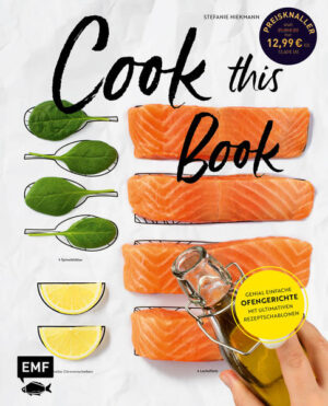 So praktisch, so innovativ: Mit der COOK THIS BOOK-Methode kann jeder kochen - und das Kochen lieben lernen. Denn jedes Rezept enthält eine illustrierte Doppelseite als Vorlage, auf der alle Zutaten in Originalgröße gezeigt werden - und mit der im Nu fantastische Ofengerichte entstehen: 1. Einfach einen Bogen Backpapier auf die Vorlagenseite im Buch legen. 2. Alle Zutaten wie gezeigt platzieren, das Backpapier leicht einschlagen und auf ein Backblech ziehen. 3. Das Blech kommt in den Ofen - und dann bleibt nur noch: Tisch decken, Ofen öffnen und genießen! Genial einfach, super schnell und extrem lecker: Mediterranes Rinderfilet mit Gnocchi, Grüne Spargelpäckchen, Süßkartoffel-Curry, Fajitas, Ofenpasta mit Erbsen, Minze und Feta und vieles mehr. Nie war Kochen einfacher!