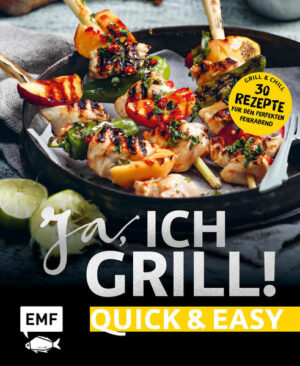 - Extra schnelle Rezepte für spontanes Grillvergnügen: Perfekt für den entspannten Feierabend mit Familie und Freunden - Von rauchig-aromatisch bis sommerlich-leicht: 30 einfache Rezepte mit Fleisch, Fisch und Vegetarisch - Basics to go: Alle Grundlagen z