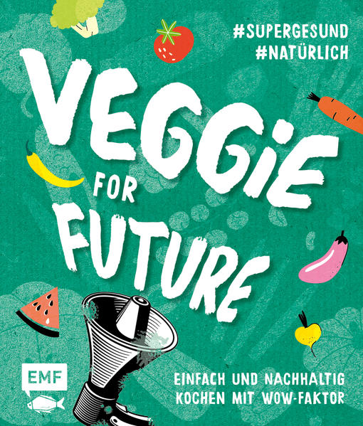 Egal, ob mit 15 oder mit 50: Für Umweltschutz und gesundes Essen ist man nie zu alt! Und unsere Erde hat beides nötig. Einfach durch Essen die Welt grüner machen: Das geht ganz leicht.  Dass der Fleischkonsum der Umwelt schadet, ist schon lange kein Geheimnis mehr. Aber weißt du eigentlich auch, warum? Und wusstest du, dass die regionale „normale“ Gurke in der Saison viel besser für die Umwelt ist, als die Bio-Gurken im Winter? Mit einem Einblick in die nachhaltige Küche gelingt es mit „Veggie for Future - Der easy Einstig!“ ganz einfach unseren Planeten zu schützen, und das ganz ohne Langeweile.   Das erwartet Dich:  5 Gründe weniger Fleisch zu essen Nachhaltigkeitstipps für die Küche Saisonkalender für den genauen Überblick von Obst und Gemüse Einfache, leckere Gerichte für Frühstück, Abendessen und zwischendurch  Mit den 40 Rezepten bekommt man eine fantastische Auswahl an vegetarischen Gerichten, die alles andere als Hasenfutter sind: Zitroniges Risotto mit Auberginen, Apfel-Möhren-Salat mit Nüssen oder Hafermilchreis mit Espresso-Birnen sind nur ein kleiner Vorgeschmack auf das, was dich erwartet. So kann man lecker essen und ganz nebenbei Uns, die Umwelt und unseren Planeten retten.