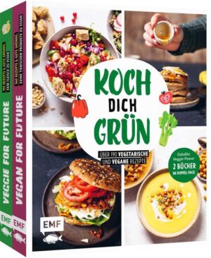 Über 170 Rezepte voller geballter Veggie-Power - perfekt zum Entdecken der vegetarischen und veganen Genussvielfalt Mit vielen Tipps für den saisonalen und regionalen Einkauf, Anregungen für eine nachhaltige, gesunde Ernährung und mehr Einfach und schnell nachzukochen - ideal für die Feierabendküche oder Einsteiger*innen am Herd Ausstattungshinweis: Zwei Bücher im Bundle