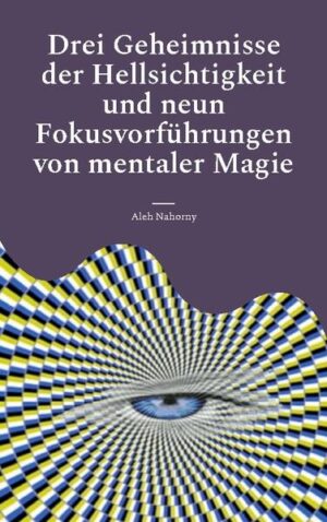 Bist du neugierig, wie erfolgreiche Hellseher funktionieren? Willst du die hellseherischen Fähigkeiten selbst in Besitz nehmen? Würdest du gerne einen neuen Vertrauten mit einer genauen persönlichen Beschreibung verzaubern und einen mystischen Heiligenschein des Geheimnisvollen um dich herum kreieren? Dieses Buch wird Ihnen die drei wichtigsten Geheimnisse eines erfolgreichen hellseherischen Lesens von Menschen entdecken. Du lernst auch die Geheimnisse der neun Tricks aus dem Bühnengenre der mentalen Magie kennen. Das Buch wird für diejenigen nützlich sein, die sich für Hellsehen und Mentalismus interessieren. Sie wird dir erlauben, die ersten Schritte in diesem Handwerk zu machen.Vielleicht wird sie auch bei denjenigen Interesse wecken, die bereits begonnen haben, mentale Illusionen zu beherrschen. Einer der hier beschriebenen mentalen Tricks ist die einzigartige Autorenentwicklung und wird zum ersten Mal veröffentlicht.