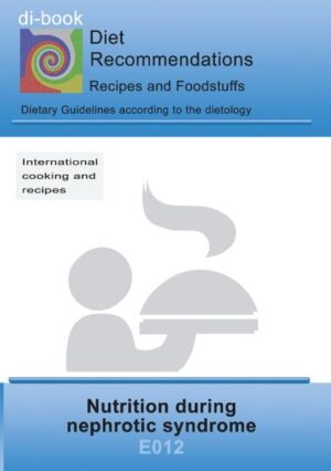 di-book - nutritional counseling after syndromes - Diet recommendations, recipes and food supplements for supporting the school medicine therapy. The recipes help you to cook tasty dishes. All recipes with cooking instructions, calorie indications and description of the effect. The foods are shown in categories recommended, yes, little and no and help you to orientate if your own recipes should be cooked.