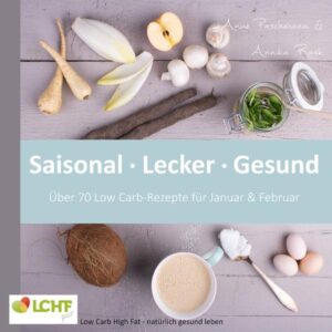 Low Carb High Fat - dahinter steckt eine einfache Formel: viel kohlenhydratarmes Gemüse, eine normale Menge Protein und eine gesunde Portion Fett. Gleichzeitig ist LCHF gluten- und zuckerfrei, außerdem frei von Zusatzstoffen. Gut für Ihre Gesundheit, super für Ihre Figur! Aber ist LCHF auch lecker? Mit dieser Kochbuch-Serie wird der Beweis angetreten: LCHF schmeckt! Entsprechend der Saison werden eine Fülle erprobter LCHF-Rezepte geboten. Im Januar und Februar ist die Auswahl nicht ganz so groß, dennoch können Sie Sich auf viele spannende Rezepte rund um Feldsalat, Chicoree, Schwarzwurzel und Pastinake freuen. Unser Extrathema dreht sich diesmal um die geheimnisvolle Ketose, gleichzeitig liefern wir ein Extra-Kapitel mit besonders kohlenhydratarmen Gerichten. LCHF pur steht für Low Carb High Fat in seiner ursprünglichen Form. Ohne Schnickschnack und teure Ersatzprodukte. Pures, leckeres, gesundes Essen - das ist unsere Leidenschaft. Das vorliegende Kochbuch ist der sechste Band der Serie "LCHF pur: Saisonal. Lecker. Gesund". Bereits erschienen: LCHF pur: Saisonal. Lecker. Gesund Über 70 Rezepte für März & April ISBN 978-3-7431-3449-2 LCHF pur: Saisonal. Lecker. Gesund Über 70 Rezepte für Mai & Juni ISBN 978-3-7431-6720-9 LCHF pur: Saisonal. Lecker. Gesund Über 80 Low Carb-Rezepte für Juli & August ISBN 978-3-7448-5189-3 LCHF pur: Saisonal. Lecker. Gesund Über 80 Low Carb-Rezepte für September & Oktober ISBN 978-3-7448-9962-8 LCHF pur: Saisonal. Lecker. Gesund Über 80 Low Carb-Rezepte für November & Dezember ISBN 978-3-7460-1019-9