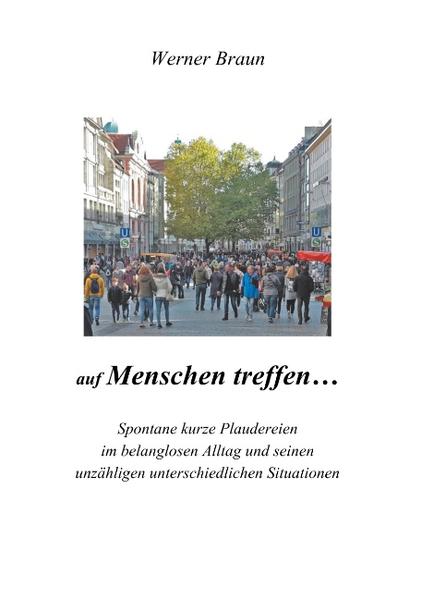 Wildfremde erwachsene Menschen anzusprechen, um mit ihnen ins Gespräch zu kommen, kostet Überwindung, denn man dringt aus beiderseitiger Anonymität heraus unversehens in die Privatsphäre des Angesprochenen ein. Von solchen ganz unterschiedlichen Alltagssituationen handeln die geschilderten Erlebnisse in diesem Buch. Wenn das Umfeld passt, es Anknüpfungspunkte gibt, ein wenig zeitlicher Leerlauf gegeben ist, geht das immer gut. Es ist in gewissem Sinn ein Spiel mit der Kommunikation. Der Autor dieses Büchleins hat dafür Gespür entwickelt und die schönsten und interessantesten seiner meist einfachen, fast trivialen, immer aber kurzweiligen Alltagsereignisse aufgeschrieben. Deren Kern sind mehr oder weniger knappe Plaudereien mit dem oder der Angesprochenen. Entstanden sind sowohl kurze Miniaturen als auch längere Begebenheiten. Erweitert wird das Spektrum im letzten Viertel des Buches durch Begegnungen mit dem eigenen Inneren als dem Angesprochenen, d.h. ohne reale Menschen: Zum einen ein mystisches Erlebnis nur in eigener lebhafter Vorstellung wurzelnd, zum anderen imaginäre Kontakte mit Erscheinungen in der Natur, deren Aussagen, deren Sprache, man deuten lernen muss. Die Basis sich vollziehenden Lebens besteht aus unendlich vielen Alltagsbegebenheiten in allen Lebensbereichen, in allen Schattierungen jeden Tag aufs Neue und von früh bis spät. Die hier geschilderten sind nur Beispiele für diese ungeheure Vielfalt. Der Handlungsrahmen ist der Großraum München. Illustriert ist das Buch mit Bildern von stehendem und fließendem Gewässer als geeignete Metapher für das Leben schlechthin, aber auch mit Sprüchen und Blumen.