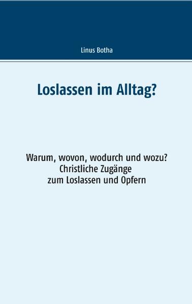 In diesem Buch geht es um die Entwicklung einer zeitgemäßen Haltung zum Thema Loslassen, Vergebung und Opfern aus Nächstenliebe. Wo gebe ich, um zu bekommen? Wo gebe ich selbstlos? Welche Zugänge gibt es zu einer zeitgemäßen Erlösungslehre? Wie kann Loslassen und Opfern im Alltag gelingen?