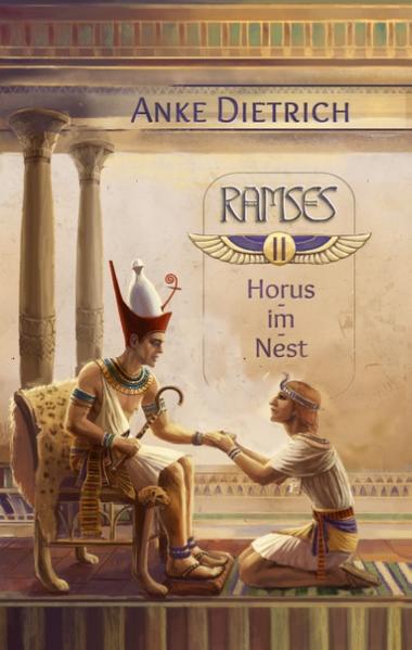 Ägypten im Jahr 6 von Pharao Sethos I. Die Zeit der kindlichen Streiche ist vorbei. Ramses ist erwachsen geworden und zur Vernunft gekommen, sodass sein Vater ihn zu seinem Thronerben erhebt. Er nimmt Nefertari und Isisnofret zur Gemahlin und lernt die Vaterfreuden, aber auch deren Schattenseiten kennen. Viel Zeit verbleibt ihm nicht, sich um seine Haupt- und Nebenfrauen sowie die ständig wachsende Kinderschar zu kümmern. Sethos spannt ihn für seine ehrgeizigen Bauprojekte ein und nimmt ihn mit auf seine Reisen. Alles scheint perfekt, doch in den Fluren und Gemächern des prinzlichen Harims keimt das zarte Pflänzchen der Verschwörung gegen den Horus-im-Nest. Zweiter Teil der sechsbändigen Reihe über Ramses II., den großen Pharao.