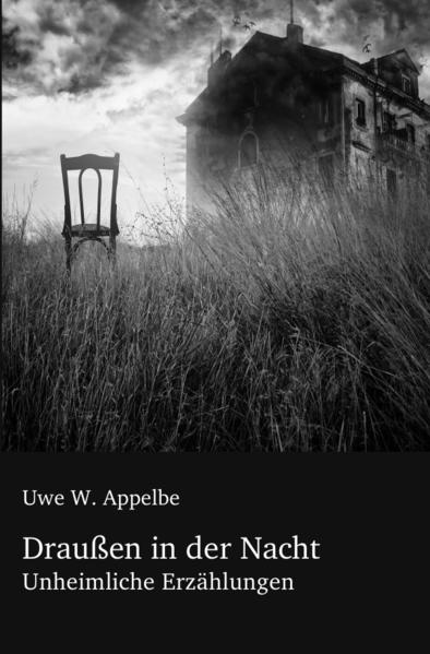 „Draußen in der Nacht“ - Horrorgeschichten jenseits der gängigen Gruselszenarien. Uwe W. Appelbe verzichtet vollkommen auf altbekannte Monster wie Zombies, Vampire oder Werwölfe. In Appelbes unheimlichen Geschichten bedrohen unheimliche Mächte das Schicksal der Reisenden und gegen diese Ungeheuer helfen weder Pflöcke noch Kreuze. Der Autor lädt zu einer unheimlichen Reise durch Südengland und Wales ein, bei der das Unheimliche und Tödliche in alten Schlössern Wales, aber auch in modernen Appartements Londons lauert.