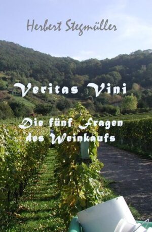 Herbert Stegmüller, Spross einer Familie die lange selbst Wein produzierte, erläutert dem versierten Laien, aber auch dem Anfänger, worauf es beim Weinkauf ankommt. Dabei gibt er dem geneigten Leser ein paar Hilfestellungen sowie einem Detektiv gleich, Ratschläge zum Weinkauf anhand der fünf W-‐Fragen: Wer, Wo, Wie, Was und Warum. Wie in seinem Erstlingswerk, dem "Trompeter aus Kurpfalz", hält er auch in diesem Ratgeber an der bereits in der Pop-Szene etablierten Hinwendung zur Pfälzer Mundart fest. Die durchgehende Bebilderung des Ratgebers unterstreicht die Ratschläge. Hilfreich für den Anfänger sind auch die informativen Einschübe zu Erläuterungen von Grundlagen.