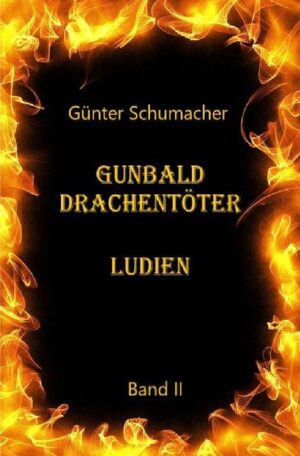 Das Urteil über Gunbald Bleibtreu wurde gesprochen und so macht er sich zu Lord Stigor in Halbach auf, dem Herrn des Landes Horgut, um dort zu erfahren, ob ihm sein Leben doch noch genommen wird oder ob er seine ihm auferlegte Bürde antreten darf. Eine Reise voller Überraschungen, neuer Freundschaften, aber auch tödlichen Gefahren, denn der schwarze Magier, Lord Draan, will ihn tot sehen. Ahnt er, welche Bedrohung von diesem jungen Burschen ausgeht. Und so schickt er seine Wolfshunde los... Doch wird Gunbald sich seiner Bürde überhaupt stellen können oder muss er brennen? Und wenn er Weiterleben darf, wer würde ihn wohl bei dieser waghalsigen Mission, wo die einzige Gewissheit der Tod ist, unterstützen? Seine Freunde? Der Drachenorden in Ludien? Jemand von den drei Zwergenvölkern, den Schneemenschen, den Zwergriesen oder gar von den Trollen des Eulengebirges? Und was hat es mit der Prophezeiung auf sich? Ist sie wirklich wahr oder wird der Osten dieses Mal den Krieg für sich entscheiden können?