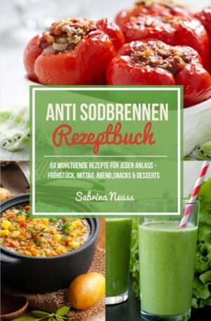 Anti Sodbrennen & Reflux Rezepte werden immer gefragter, da gerade die westliche Ernährung häufig sehr ungesund und zuckerlastig ist. In diesem Sodbrennen Kochbuch erwarten dich mehr als 60 neue Anti Sodbrennen Rezepte für jeden Anlass, die sich einfach und schnell umsetzen lassen. Seit vielen Jahren koche ich basische Rezepte dieser Art und in diesem Buch findest du die besten meiner Rezepte der basischen Ernährung gegen Reflux und Sodbrennen! Es erwartet dich außerdem ein bunter Mix an Rezepten, bei welchen für jeden etwas dabei ist! Egal ob Frühstück, Mittag, Abend, Snack oder Dessert - hier wird mit Sicherheit jeder fündig! Die Gerichte aus dem Basischen Kochbuch sind sehr alltagstauglich und lassen sich zubereiten, ohne dafür Stunden in der Küche zu stehen. Sichere dir jetzt dein basisches Rezeptbuch gegen Sodbrennen und komme schon bald in den Genuss der kulinarischen Vielfalt einer gesunden und basischen Ernährung! ( Basen Kochbuch / Basische Rezepte / Anti Sodbrennen Küche / Reflux Rezepte & Kochbuch )