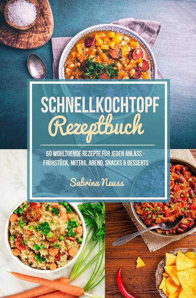 Du bist auf der Suche nach schnellen Rezepten? Schnellkochtopf Rezepte werden immer gefragter, da das Kochen je nach Gericht sehr viel Zeit beanspruchen kann. Mit dem Schnellkochtopf geht die Zubereitung doch um einiges schneller von der Hand. In diesem Schnellkochtopf Kochbuch erwarten dich mehr als 60 neue Schnellkochtopf Rezepte für jeden Anlass, die sich einfach und schnell umsetzen lassen. Hier nur ein paar der Rezepte aus dem Schnellkochtopf Buch: - Spargelrisotto - Chilli con Carne - Kartoffelgulasch - Herzhafte Pasta mit Lachs - Diverse Fleischgerichte, Suppen Rezepte, Salate und vieles mehr - alles mithilfe vom Schnellkochtopf! Es erwartet dich ein bunter Mix an Rezepten, bei welchen für jeden etwas dabei ist! Egal ob Frühstück, Mittag, Abend, Snack oder Dessert - hier wird mit Sicherheit jeder fündig! Die Gerichte aus dem Schnellkochtopf Kochbuch sind sehr alltagstauglich und lassen sich zubereiten, ohne dafür Stunden in der Küche zu stehen. Sichere dir jetzt dein Schnellkochtopf Rezeptbuch und komme schon bald in den Genuss der kulinarischen Vielfalt des Schnellkochtopfs! ( Schnelle Rezepte / Schnellkochtopf Rezepte / Schnell Kochen )