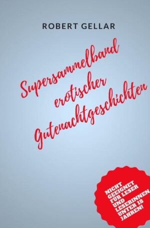 Mit dem Supersammelband präsentiert Robert Gellar eine Sammlung seiner bereits veröffentlichten Bücher „Ein angenehmer Wochenendgruß“, „Eine Nixe zum Frühstück“, „Yoga zu dritt“ „Nachhilfe mit Happy End“, „Hauskauf mit gewissen Extras“, „Beglückende Zugbekanntschaft“, „Ein aufschlussreiches Abendessen“, „Campingurlaub der Höhepunkte“ und „Erlebnisse im Roten Hirsch“ und entführt seinen Leser und Leserinnen und Lesern mit seinen humorvollen und blumigen Kurzgeschichten in das Reich der Erotik.