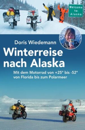 Doris Wiedemann, die bekannte Weltreisende und Motorradabenteurerin, hat als erste Frau den berühmt- berüchtigten Dalton Highway im Winter mit dem Motorrad befahren. Gemeinsam mit dem Niederländer Sjaak Lucassen fuhr sie in der kältesten Jahreszeit vom südlichsten Punkt der USA bis zum nördlichsten Ort, der auf öffentlichen Straßen erreichbar ist. Die Journalistin erzählt von ihrem extremen Abenteuer, von Key West in Florida bis Deadhorse in Alaska, von +25 bis -52 Grad Celsius - und von Begegnungen mit den Biker-Legenden Dave Barr, Ted Simon und Helge Pedersen, von Eisschnitzern und Polarlichtern und von gefrorenen Reifen, vereisten Pisten und Schneestürmen.