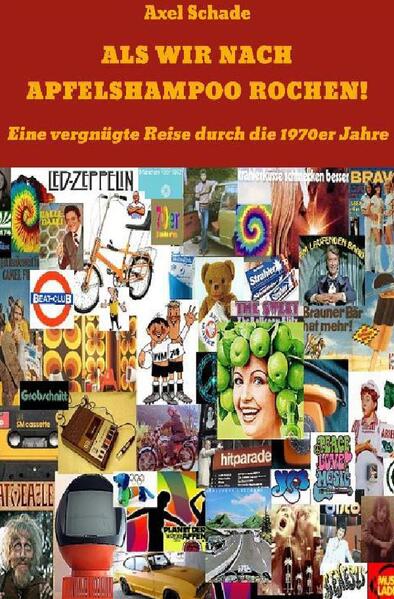 Die 70er. Die Zeit, als wir nach Apfelshampoo rochen. Eine bunte Tatsachenerzählung voller Humor. Begleitet mich durch ein Jahrzehnt, in dem es Spaß machte jung zu sein. Menschen, die die 70er als Jugendliche erlebten, bestätigten mir, dass besagte Epoche zu ihrer Glücklichsten zählt. Auf amüsante Weise führe ich zurück in die Zeit mit ihren schrulligen, schrillen, überdrehten, poppigen, bunten Eigenarten. Prilblumen erblühen, Flipper schwimmt dalli dalli im afri cola Rausch durchs Werbefernsehen. Hoffentlich wird er nicht in die Luft gehen, bevor er den Duft der großen weiten Welt kennenlernt! Love & Peace. Die Trennung der Beatles. Parka. Batik T-Shirts. Minirock. Plateauschuhe. Lange Haare. Feten. Schwofen. Persiko. Flipper. Rockmusik. Mofa und vieles mehr.