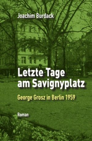 Am Morgen des 6. Juli 1959 fand man den Maler George Grosz tot in einem Treppenhaus am Savignyplatz. George Grosz war erst wenige Wochen zuvor aus seinem amerikanischen Exil nach Berlin zurückgekehrt. Die Polizei ging von einem Unfall aus. Doch was war in dieser Nacht wirklich geschehen? Die Geschichte führt uns in das geteilte Berlin vor dem Bau der Mauer. Mit George Grosz folgen wir der Spur von zwei seiner verschollenen Meisterwerke. Wir begegnen Menschen, für die Grenzkontrollen und unterschiedliche Währungen mit täglich schwankenden Wechselkursen zum Alltag gehören: Grenzhändler, Grenzgänger, Schmuggler und Jugendliche, die im Westen zur Schule gehen, aber im Osten wohnen. Wir treffen den zurückgekehrten Exilanten Wieland Herzfelde, der an den Sieg des Sozialismus glaubt und den Schönen Eddy, der an gute Geschäfte glaubt. Wir machen Bekanntschaft mit den Jugendlichen Inge, Albert und Dieter, die Berlin nur als geteilte Stadt mit ständigen Krisen kennen und für die Bill Haley und der Rock`n Roll wichtiger sind als Walter Ulbricht, Willy Brandt und der Kalte Krieg. Der Roman verbindet eine fiktive Handlung mit historischen Figuren. Den Hintergrund bildet eine realistische Schilderung des Berlins der Nachkriegszeit vor dem Bau der Mauer.