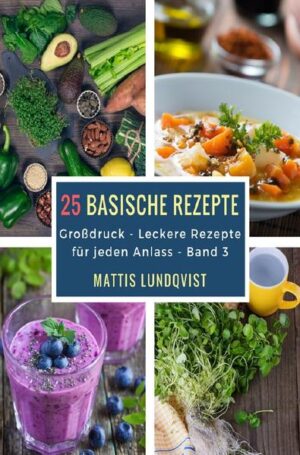 Großdruckausgabe Rezepte: Gurken-Melonen-Smoothie Gurkensalat auf Paleoart Gurkensalat Hanf-Protein-Crêpe Hummus mit rotem Pfeffer Ingwer-Protein-Smoothie Ingwersuppe Japanischer-grüner-Tee-Smoothie Kalte Heidelbeerensuppe Karotten-Ingwer-Brei Karotten-Tomaten-Suppe Kleine Apfelfrühstücksbeilage Kleine Haselnussfrühstücksbeilage Knoblauch mit Pilzen Kohlsuppe mit Kichererbsen Kokosnuss-Apfel-Kakao-Genuss Kokosnuss-Macaron Kokosnuss-Auberginen-Zauber Kürbis-Avocado-Salat Kürbiskern-Spinat-Tomaten-Suppe Kürbis-Zimt-Porridge Leckere Marmeladensünde Leckere Süßkartoffelbrühe Leichter Tomatensalat Leinsamen-Avocado-Zauber