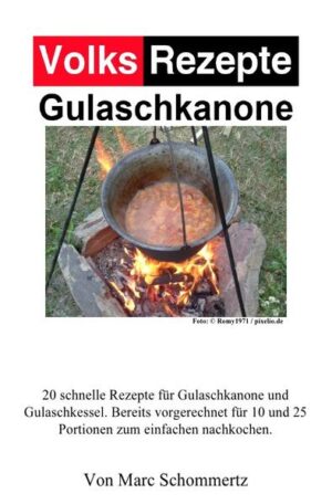 Endlich mal ein Rezept eBook für die allseits beliebten Gulaschkessel. Schnell nachgekocht und variabel für die verschiedenen Gulaschkanonen und Gulaschkessel einsetzbar. Die Rezepte sind bereits für 10 und 25 Portionen vorgerechnet. Nach den erfolgreichen Rezeptebüchern aus der Volksrezeptreihe "Feldküche" habe ich Rezepte als eBook für die beliebten Gulaschkessel geschrieben. Egal ob 8 / 12 / 20 Liter Kessel, hier kommen Sie ruck zuck auf schmackhafte Speisen. Perfekt für die nächste Party im Garten. Dieses Buch ist die zusammengefasste Version der eBook shorties Reihe.