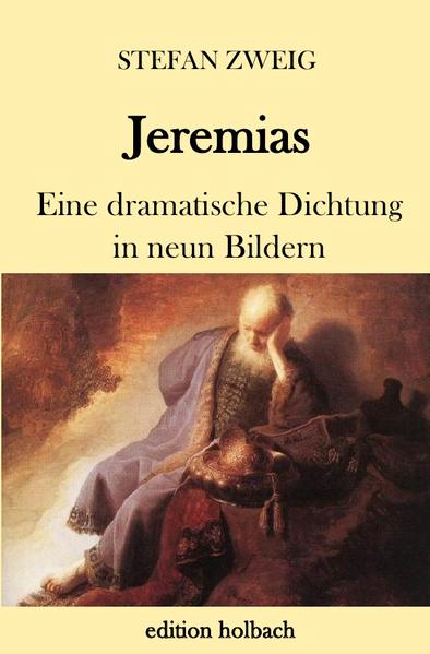 Jeremia ist einer der drei großen Schriftpropheten des Tanach (hebräische Bibel) und damit des Alten Testaments. Das nach ihm benannte Buch ge-hört im jüdischen Bibelkanon zu den „hinteren“ Nevi’im und steht dort nach Jesaja und vor Ezechiel an zweiter Stelle. Seit dem Mittelalter wird das Buch in 52 Kapitel unterteilt. Traditionell gilt Jeremia auch als Verfasser der Klagelieder Jeremias. Zweigs Drama "Jeremias" handelt von dem Krieg der Juden gegen Nebukadnezar und die darauf folgende Diaspora. Die Diaspora ist für Zweig Glück und Unglück in einem. Das Glück besteht in einer Art Chance, die in einem Judenstaat vergeben wäre. Das Drama hat engen Bezug zu der gegenwärtigen Situation in Europa.