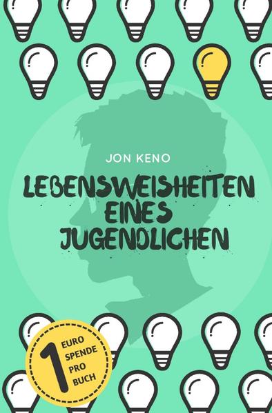 In Jon Kenos „Lebensweisheiten eines Jugendlichen“ geht es nicht nur um kleine und große Lehren des Lebens, sondern auch um ganz alltägliche Gedanken, Fragen und Ideen des Autors. Es enthält rund 90 Beiträge aus den Themenbereichen Philosophie, Wirtschaft, Selfmanagement, Kunst und Liebe. Es tauchen Titel wie „Wie viele Bücher gibt es eigentlich?“, „die Reise des Gollum“ oder „das Schlafexperiment“ auf. (Beim Schlafexperiment bspw. ist Keno eine Woche lang um 20 Uhr ins Bett gegangen, um dann um 4 Uhr aufzustehen...) Keno besucht die 12. Klasse eines Gymnasiums, sieht sich selbst jedoch bereits in seiner eigenen Zukunft. Er hat das Ziel, die Welt zu einem besseren Ort zu machen. Hierfür setzt er sich für Umweltschutz, nachhaltige Geldanlage, Zukunftsforschung sowie Persönlichkeitsentwicklung ein.