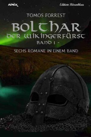 Als der Wikingerfürst Bolthar nach mehreren Monaten von einem Raubzug in sein Dorf zurückkehrt, muss er erfahren, dass seine Tochter Fringa ohne seine Erlaubnis das Dorf mit einem Fremden verlassen hat. Seine Nachforschungen ergeben rasch, dass sie einem christlichen Prediger gefolgt ist, und Bolthar schwört allen Christen dafür blutige Rache. Er wird rauben, gnadenlos morden, Klöster überfallen und Städte niederbrennen, bis er seine Fringa wieder in die Heimat zurückholen kann. Schließlich kommt der Tag, an dem er sie tatsächlich trifft, und er erlebt er eine Überraschung... BOLTHAR, DER WIKINGERFÜRST beinhaltet in einer exklusiven Hardcover- Ausgabe die ersten sechs Romane der gleichnamigen Erfolgs- Serie von Tomos Forrest: BLUTSPUR DER NORDMÄNNER, DIE GÖTTER ZÜRNEN, ODIN ODER JAHWE, FRINGAS SCHWERT, TOD EINES FEIGLINGS und KRIEG DER BERSERKER.