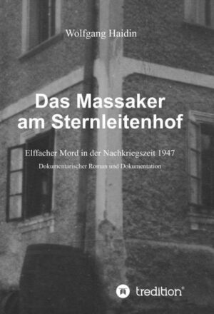 Im Oktober des Nachkriegsjahres 1947, zur Zeit der russischen Besatzung, werden in einem einzeln liegenden Bauernhof im niederösterreichischen Mostviertel fünf Erwachsene und sechs Kinder ermordet aufgefunden. Zwei in ihren Betten schlafende Kinder überleben den Mordanschlag. Eine russische Kommission untersucht den Mordfall zwei Tage lang, kommt aber zu dem Ergebnis, dass Angehörige der Roten Armee nichts mit dem Fall zu tun haben können, obwohl am Abend des Mordtages zwei mit Maschinenpistolen bewaffnete Uniformierte Ausweiskontrollen am Hof durchgeführt haben. Die österreichische Kriminalpolizei darf erst danach ermitteln. Die später aufgefundenen Projektile und Hülsen tragen eindeutig Verfeuerungsmerkmale russischer Maschinenpistolen. Das Buch ist in zwei Teile gegliedert. Der erste Teil ist als „Dokumentarischer Roman“ angelegt, in dem Fakten mit der schriftstellerischen Fantasie des Autors vermengt werden. Der zweite Teil ist eine reine „Dokumentation“, in der sich der Autor auf damalige Zeitungsberichte aus den Beständen der Nationalbibliothek, Gerichtsakten aus dem Staatsarchiv in Wien, dem Landesarchiv in St. Pölten und dessen Außenstelle in Bad Pirawarth, Vernehmungsprotokolle, Obduktionsbefunde, Gemeinde-, Gendarmerie- und Pfarrchroniken sowie Zeitzeugeninterviews stützt.