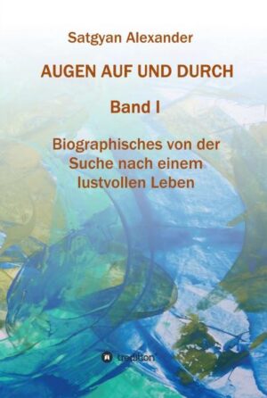 Die Autobiographie erzählt in vielen kleinen Sequenzen das alltägliche Leben eines Mannes aus dem letzten Jahrhundert. Um dem Leser ein überschaubares Lesevergnügen zu bieten, wurde eine Dreiteilung des umfangreichen, im Jahr 2011 verfassten Werkes unter Berücksichtigung von abgeschlossenen Zeitabschnitten vorgenommen. Im 1. Band berichtet der Autor in lebhaften, sinnlich erfahrbaren Bildern von der Zeit des Krieges um Berlin, von der Jugendzeit, von ersten sexuellen Verführungen, der ersten Ehe und dem Alltag als angestellter Architekt in der geteilten Stadt. Im 2. Band werden die wilden 60er und 70er Jahre lebendig, Partys, die Abkehr von der Familie, eine zweite Ehe, sexuelle Affären, Canabisrausch, berufliche Herausforderungen und eine monatelange Reise nach Afghanistan im VW Bus. Der 3 Band thematisiert die persönliche Veränderung des Protagonisten durch Reisen zu spirituellen Orten in Indien und Marokko der 80er Jahre und Erfahrungen mit alternativen Therapieformen der 90er, die er als Leiter und Therapeut eines Instituts ´Centrum für bewusstes Leben´ - CBL machte. Um die Wahrnehmungen und Gefühle des Protagonisten im Verlauf der Entwicklung adäquat zu beschreiben, wählte der Autor für jeden Zeitabschnitt eine eigene Ausdrucksweise. Das Werk, AUGEN AUF UND DURCH bringt dem Leser einen Mann nahe, der, wie viele aus seiner Generation vaterlos aufwuchs und fast “ohne Eigenschaften“ nach der Maxime lebte: Entscheide dich nach dem Lustprinzip.