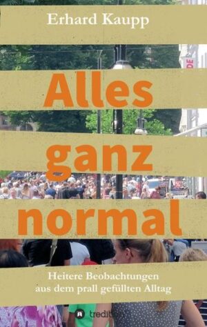 Wie gefährlich ist es mit dem Fahrrad auf dem Gehweg zu fahren und warum läuft am verkaufsoffenen Sonntag jeder dorthin, wo alle laufen? Ist der Nikolaus tatsächlich der Nachbar und FKK Biologieunterricht? Warum lieben wir Camping und haben Männer wirklich keinen Sinn für Mode? In diesen Kurzgeschichten aus dem prall gefüllten Alltag finden Sie die Antworten. Sie verleiten mal zum Schmunzeln oder machen nachdenklich, dann wiederum sind sie traurig oder gnadenlos satirisch. Stets jedoch mit einer gesunden Portion Selbstironie und dem Ziel, den Leser möglichst kurzweilig zu unterhalten.