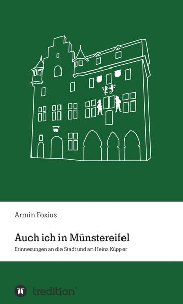 Dieses kleine Buch versammelt die meisten Texte, die Armin Foxius in den letzten Jahrzehnten über Münstereifel und Heinz Küpper geschrieben und veröffentlicht hat. Nur das Kapitel „Petitessen“ wurde für diese Publikation verfasst. Das Bändchen gliedert sich in zwei Teile: zum Ort, der heute Bad Münstereifel heißt, und zu Heinz Küpper, der sein Lehrer war und Freund wurde.