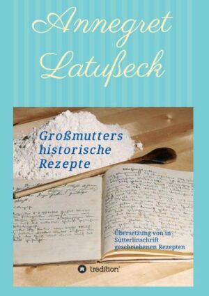 Als Köchin bei Senator Neumann, Bürgermeister von Lübeck, hat meine Großmutter Anfang des 20. Jahrhunderts viele leckere Rezepte verfasst und handschriftlich in Sütterlinschrift in einem Buch festgehalten. Alle Rezepte wurden „übersetzt“, damit sie auch für die heutige Generation lesbar bleiben! So soll dieses Buch dazu dienen, die traditionellen Rezepte weiterzugeben und für die Nachwelt zu erhalten.