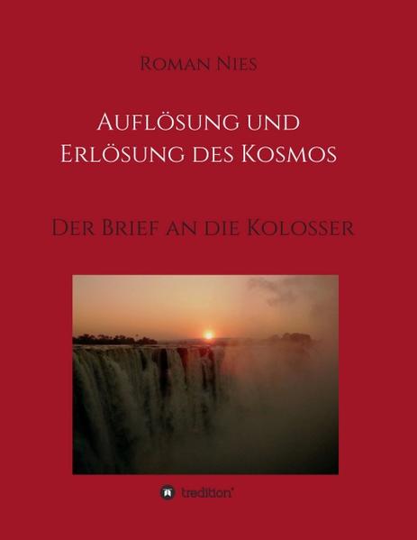 Der Brief des Apostels Paulus an die Kolosser ist ein kolossales Werk nicht nur hinsichtlich seiner Bedeutung für die Theologen und Bibelausleger. Es gibt außerhalb des Neuen Testaments kein literarisches Werk, welches so Großartiges zu sagen hat zur Stellung und Bestimmung des Menschen im Kosmos. Der Kolosserbrief offenbart, warum es die Schöpfung gibt, was der Mensch darin soll und wie es Gott schafft, die Menschheit zum großen Ziel zu bringen, wofür sie geschaffen worden ist. Im Kolosserbrief geht es um die ersten und letzten Wahrheiten, mehr noch, um den Zweck, den Sinn, das Ziel des Ganzen. Kosmologie bei Paulus ist das Wirkungsgebiet des Gottes, der Himmel und Erde erschaffen hat, um sie zur Vollendung zu bringen, nicht, um sie dahin zu geben. Daher spricht das Neue Testament von Jesus Christus als Menschensohn und Gottessohn, dem Alpha und Omega, der das, was Gott angefangen hat, zur Vollendung bringen wird. Der Kosmos wie er ist, wird aufgelöst, indem er seiner Erlösung zugeführt wird.