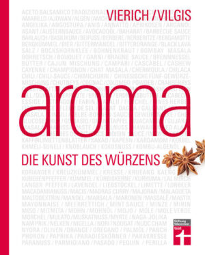 Das große Aroma-Standardwerk mit mehr als 35.000 verkauften Exemplaren NEU: Frisch aus der Aromaforschung: Zahlreiche neue Entschlüsselungen für noch mehr aromatische Details Alles, was die Welt über Gewürze, Kräuter, Essig, Öl und andere aromagebende Gewürzmittel weiß Unser einmaliges Aromaleitsystem zeigt tausende überraschende Kombinations- und Würzmöglichkeiten