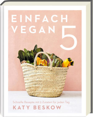 Vegane Ernährung kann so einfach sein! Schnell, einfach und günstig vegan kochen mit nur fünf Zutaten - und dabei sich selbst und der Umwelt noch Gutes tun geht ganz leicht. So macht es Spaß, sich gesund zu ernähren und neue vegane Rezepte auszuprobieren! Die Foodbloggerin Katy Beskow zeigt in ihrem veganen Kochbuch wie schnelle vegane Küche mit nur fünf ausgewählten Zutaten funktioniert. - 100 einfache, aromatische und abwechslungsreiche vegane Rezepte: Von den wichtigsten Basics wie Gemüsebrühe über sizilianische Pizzamuffins, schnelles Kichererbsenmasala und Bohnen-Avocado-Wraps bis zu selbst gemachten süßen Haferriegeln.  - kurze Zutatenlisten mit Lebensmitteln die überall leicht und frisch erhältlich sind - abwechslungsreiche Mahlzeiten mit frischen, nahrhaften und gesunden Zutaten - alltagstaugliche Rezepte für schnelle Feierabendgerichte, das nächste Partybuffet oder Festessen mit Freunden und Familie - eine Vielzahl an Rezepten z.B. für veganes Frühstück, vegane Pizza, vegane Lasagne, vegane Muffins, vegane Kekse und vegane Kuchen - wertvolle Tipps für den perfekten Vorratsschrank und nachhaltige Ernährung - Aufteilung in fünf Kapitel: Suppen, Mittagessen, Abendessen, Süßes und Basisrezepte